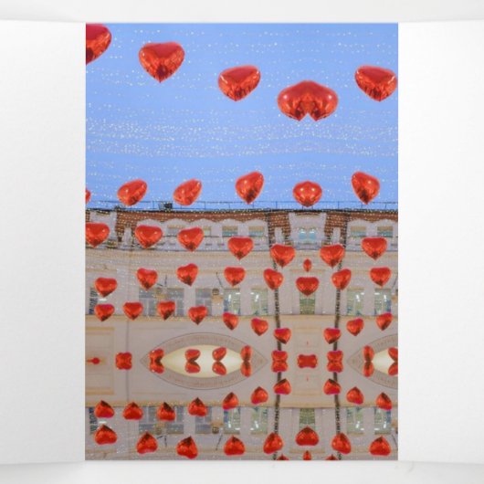 Happy Valentine Day 三つ折り招待状 (内部中)