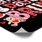 Happy Valentine Day Bruh Heart Love Valentine Boys ポスター (角)