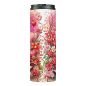 Happy Valentine Day Giraffe Floral Wrap タンブラー (裏面)