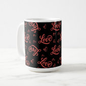 happy valentine day love you コーヒーマグカップ (正面左)