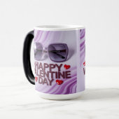 Happy Valentine Day Morphing Mug モーフィングマグカップ (正面左)
