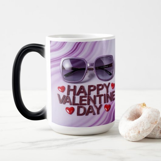 Happy Valentine Day Morphing Mug モーフィングマグカップ (ドーナツ)