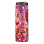 Happy Valentine Day Smiling Heart タンブラー (裏面)