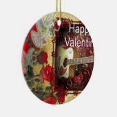 Happy Valentine Day Tunes in myハート セラミックオーナメント (右)