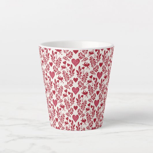 Happy Valentine Design  Kaffeetasse Milchtasse カフェラテマグ (正面)