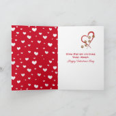 Happy Valentine Golden Retriever カード (内部)