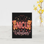 Happy Valentine Nurse Nicu Valentines Day Shirt Nu カード (黄色い花)