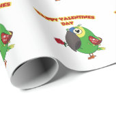 happy valentine parrot ラッピングペーパー (ロールコーナー)