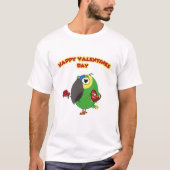 happy valentine parrot tシャツ (正面)