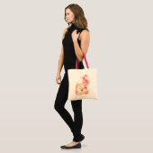 Happy Valentine Romantic Heart Tote Bag トートバッグ (正面(モデル))