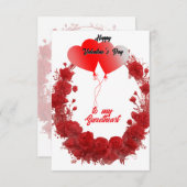 Happy Valentine’s Day エンクロージャーカード (正面/裏面)