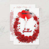 Happy Valentine’s Day エンクロージャーカード (正面/裏面)