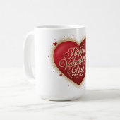 Happy Valentine’s Day コーヒーマグカップ (正面左)