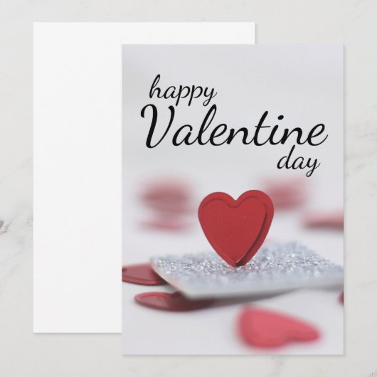 Happy Valentine’s Day 招待状 (正面/裏面)