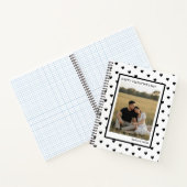 Happy Valentine’s Day Black Heart Design love  ノートブック (内部)