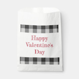 Happy Valentine’s Day Buffalo Plaid Classroom Boy フェイバーバッグ