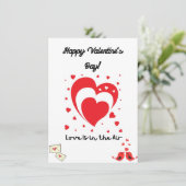 “Happy Valentine’s Day Card –Romantic Love Message (スタンド正面)