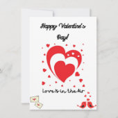 “Happy Valentine’s Day Card –Romantic Love Message (正面)
