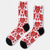 Happy Valentine’s Day Cat Lover Socks ソックス (左)