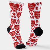 Happy Valentine’s Day Cat Lover Socks ソックス (傾斜あり)
