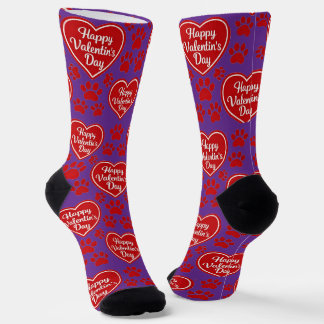 Happy Valentine’s Day Cat Lover Socks ソックス
