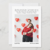 Happy Valentine’s Day Custom Photo Collage シーズンカード (正面)