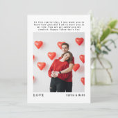 Happy Valentine’s Day Custom Photo Collage シーズンカード (スタンド正面)