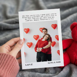 Happy Valentine’s Day Custom Photo Collage シーズンカード