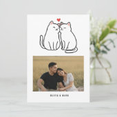 Happy Valentine’s Day Custom Photo Collage Holiday シーズンカード (スタンド正面)