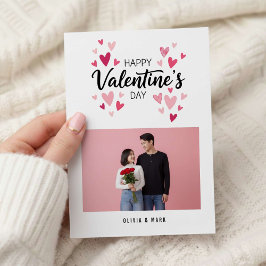 Happy Valentine’s Day Custom Photo Collage Holiday シーズンカード