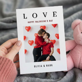 Happy Valentine’s Day Custom Photo Collage Love シーズンカード