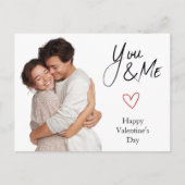 Happy Valentine’s Day – Custom Photo & Text Card ポストカード (正面)
