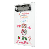 Happy Valentine’s Day Cute Animal Couples ミニクリップボード (アングル2)