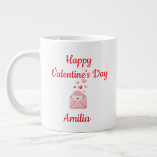 Happy Valentine’s Day Cute Love Mug ジャンボコーヒーマグカップ