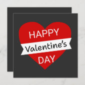 Happy Valentine’s Day – Cute Valentine Love シーズンカード (正面/裏面)