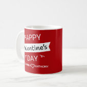 Happy Valentine’s Day – Cute Valentine Love Custom コーヒーマグカップ (正面左)