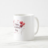 Happy Valentine’s Day Elegant Mug コーヒーマグカップ (正面右)
