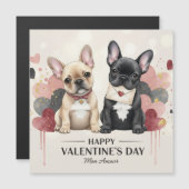 Happy Valentine’s Day French Bulldog Magnet (正面/裏面)