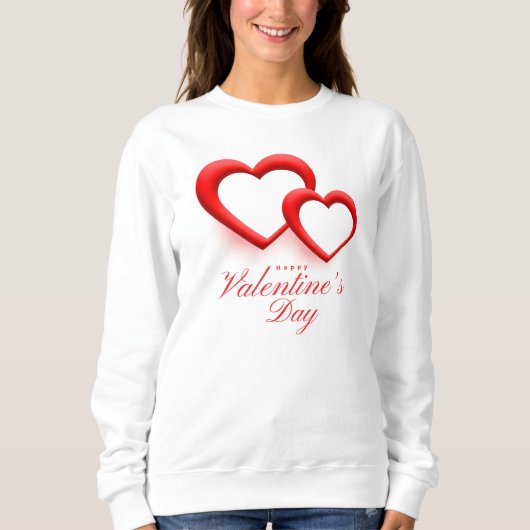 Happy Valentine’s Day Heart Love Design-23540 スウェットシャツ (正面)