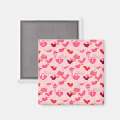 Happy Valentine’s Day Heart Love Gift for Couples マグネット (正面/裏面)