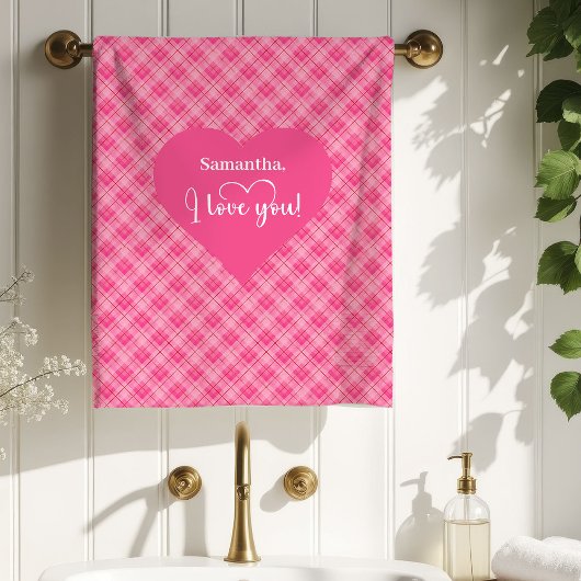 Happy Valentine’s Day Hearts Love Gift Bath Towel バスタオルセット