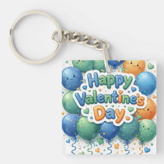 Happy Valentine’s Day Keychain | Romantic Love Key キーホルダー