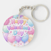 Happy Valentine’s Day Keychain | Romantic Love Key キーホルダー (裏面)