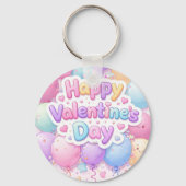 Happy Valentine’s Day Keychain | Romantic Love Key キーホルダー (正面)