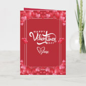 Happy Valentine’s Day Love Card – Sweet Romantic カード (裏面)