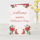 Happy Valentine’s Day Love Card – Sweet Romantic カード (黄色い花)