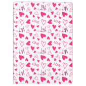 Happy Valentine’s Day Lover Present with Red Heart クリップボード (裏面)