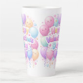 Happy Valentine’s Day Mug – Cute Love Gift カフェラテマグ (正面)