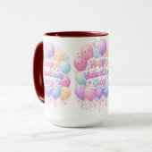 Happy Valentine’s Day Mug – Cute Love Gift マグカップ (正面左)