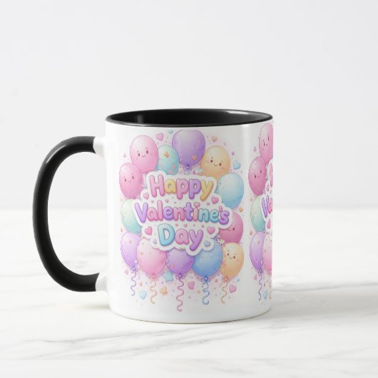 Happy Valentine’s Day Mug – Cute Love Gift マグカップ (左)